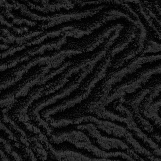 Minky -DISCONTINUED-Lux Snuggle Tiger Boucle BLACK From EZ Fabric