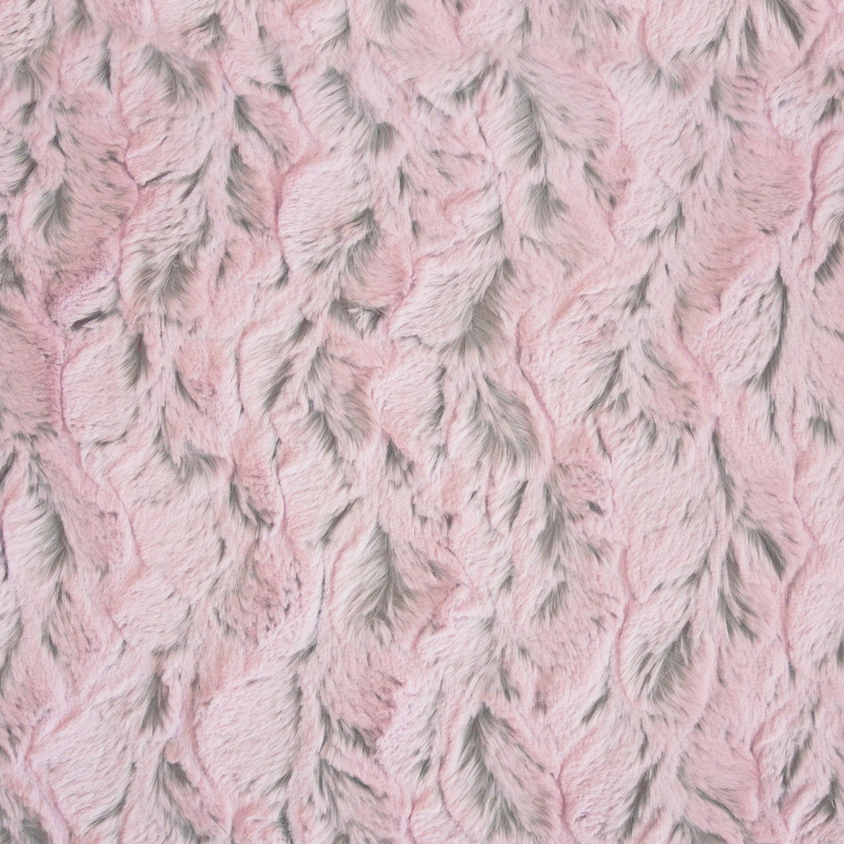 Minky -Lux Snuggle FROSTED Bella PINK/SILVER From EZ Fabric