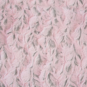 Minky -Lux Snuggle FROSTED Bella PINK/SILVER From EZ Fabric