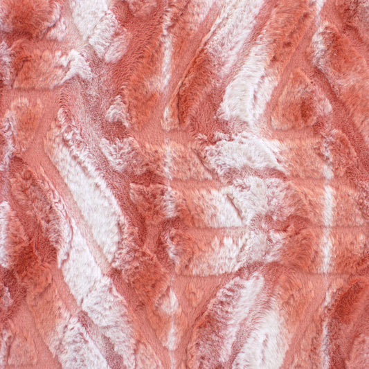 Minky -Lux Snuggle Wolverine TERRA COTTA From EZ Fabric
