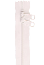 White 30 Inch Handbag Zipper with Double Slide from ByAnnie