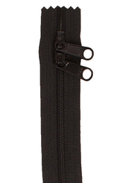 Black 30 Inch Handbag Zipper with Double Slide from ByAnnie