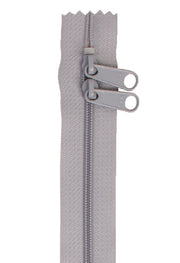 Pewter 30 Inch Handbag Zipper with Double Slide from ByAnnie