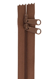 Seal Brown 30 Inch Handbag Zipper with Double Slide from ByAnnie
