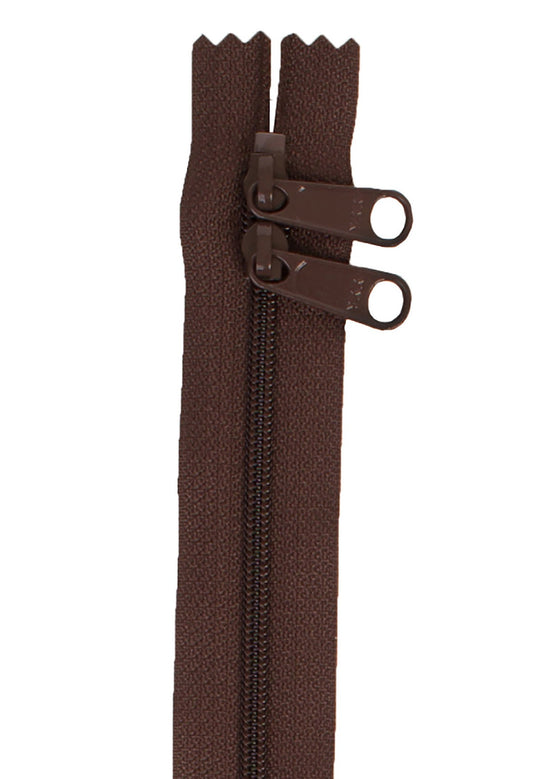 Sable 30 Inch Handbag Zipper with Double Slide from ByAnnie