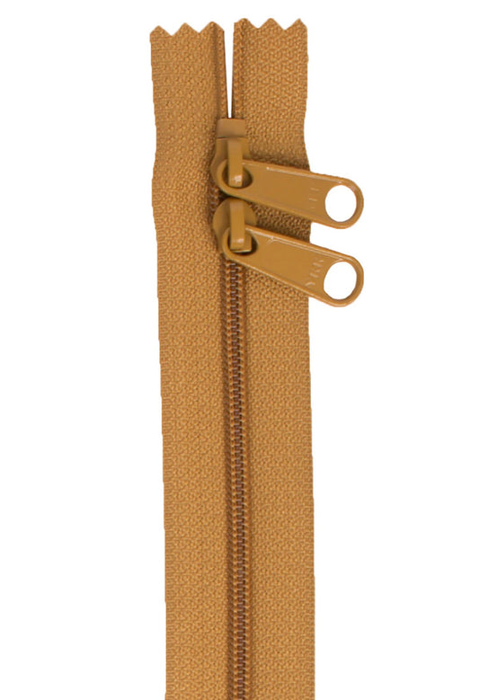Golden Brown 30 Inch Handbag Zipper with Double Slide from ByAnnie