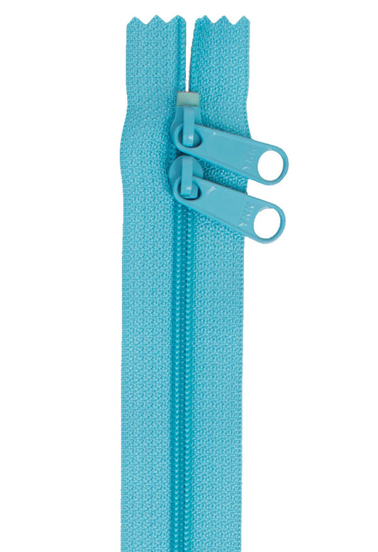 Parrot Blue 30 Inch Handbag Zipper with Double Slide from ByAnnie