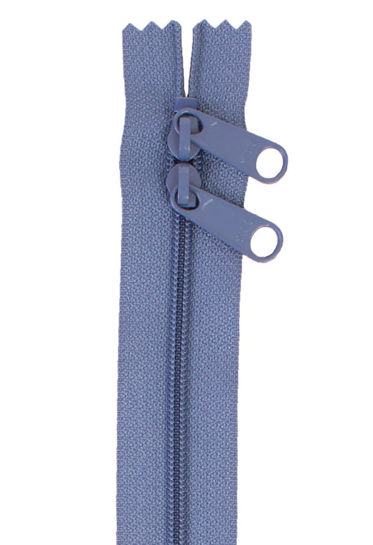 Country Blue 30 Inch Handbag Zipper with Double Slide from ByAnnie