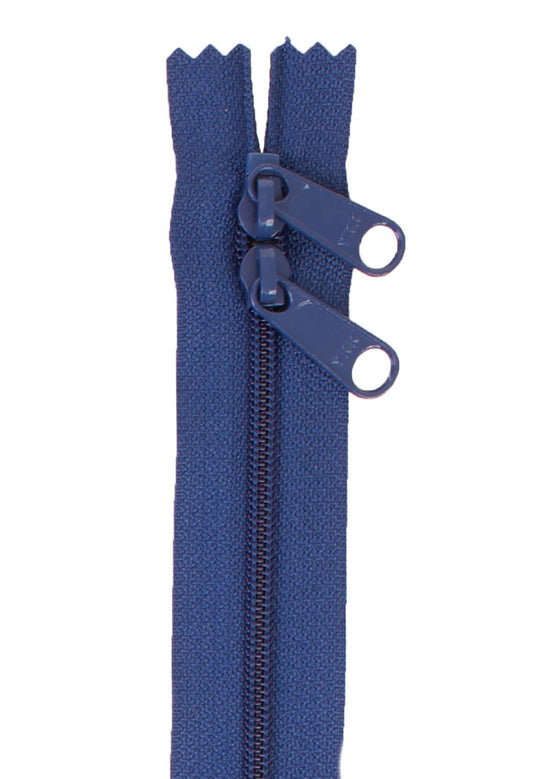 Union Blue 30 Inch Handbag Zipper with Double Slide from ByAnnie