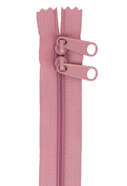 Dusty Rose 30 Inch Handbag Zipper with Double Slide from ByAnnie