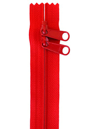 Atom Red 30 Inch Handbag Zipper with Double Slide from ByAnnie