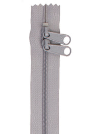 Pewter 40 Inch Handbag Zipper with Double Slide from ByAnnie