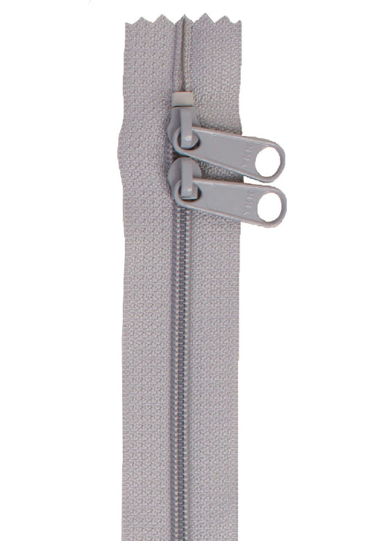 Pewter 40 Inch Handbag Zipper with Double Slide from ByAnnie