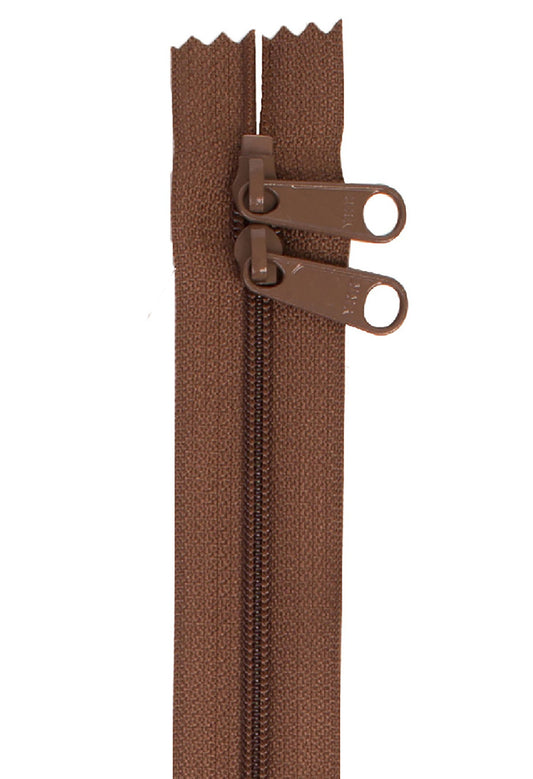 Seal Brown 40 Inch Handbag Zipper with Double Slide from ByAnnie