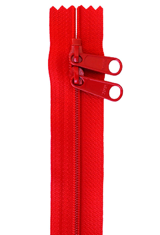 Atom Red 40 Inch Handbag Zipper with Double Slide from ByAnnie