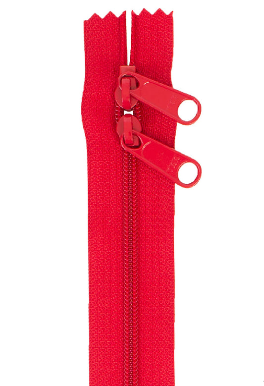 Hot Red 40 Inch Handbag Zipper with Double Slide from ByAnnie