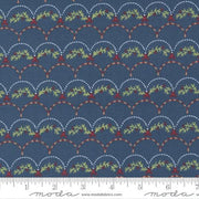 Christmas Garland in Midnight Blue from Joyful Joyful Collection by Moda Fabrics - 100% Cotton - You Choose the Cut