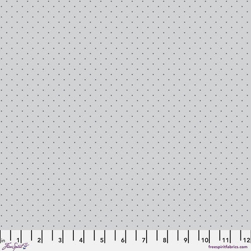 Tula Pink True Colors Graywork  - Tiny Dots in Fog
