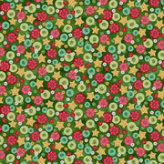 Buttons in Green from Happiness is Homemade Collection by QT Fabrics - 100% Cotton Fabric