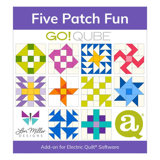 Electric Quilt Add-On for GO! Qube Five Patch Fun