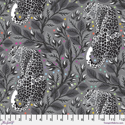 Tula Pink True Colors Graywork Preorder - Beautymark in Shadow