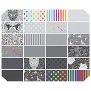 Tula Pink Graywork  - Fat Quarter Pack - 24 Pieces 18x21/Pack
