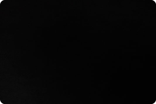 Minky - Black Solid Cuddle 3 Smooth Minky