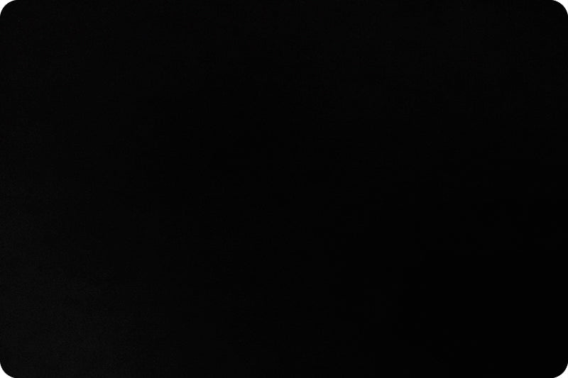 Minky - Black Solid Cuddle3 60" Wide Smooth Minky