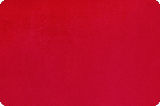 Minky - RED Solid Cuddle 3 Smooth Minky