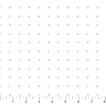 Gray X's & O's on White from the Dovetail Collection by Chazal Razavi for Figo Fabrics - 100% Cotton
