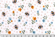 Cloud Cuddle Minky -Bees And Blooms Cloud Cuddle® Raindrop Double Sided Minky from Shannon Fabrics