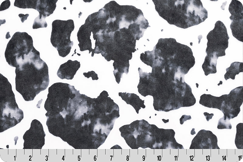 Cloud Cuddle Minky -DISCONTINUED- Cow Cloud Cuddle Black Double Sided Minky From Shannon Fabrics