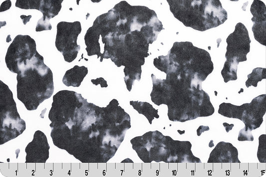 Cloud Cuddle Minky - Cow Cloud Cuddle Black Double Sided Minky From Shannon Fabrics