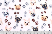 Cloud Cuddle Minky - Doggy Daze Cloud Cuddle Snow Double Sided Minky From Shannon Fabrics