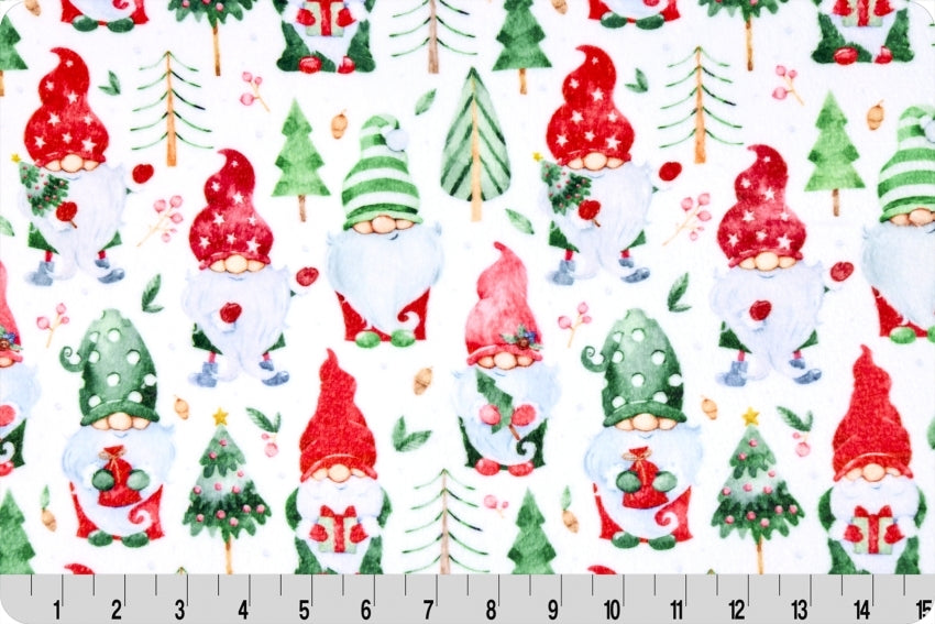 Cloud Cuddle Minky - DISCONTINUED- Gnomes Cloud Cuddle Multi Double Sided Minky From Shannon Fabrics