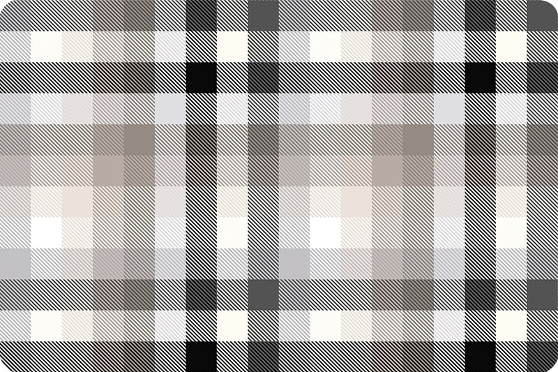 Cloud Cuddle Minky - Gray Plaid Cloud Cuddle Simply Taupe Double Sided Minky From Shannon Fabrics
