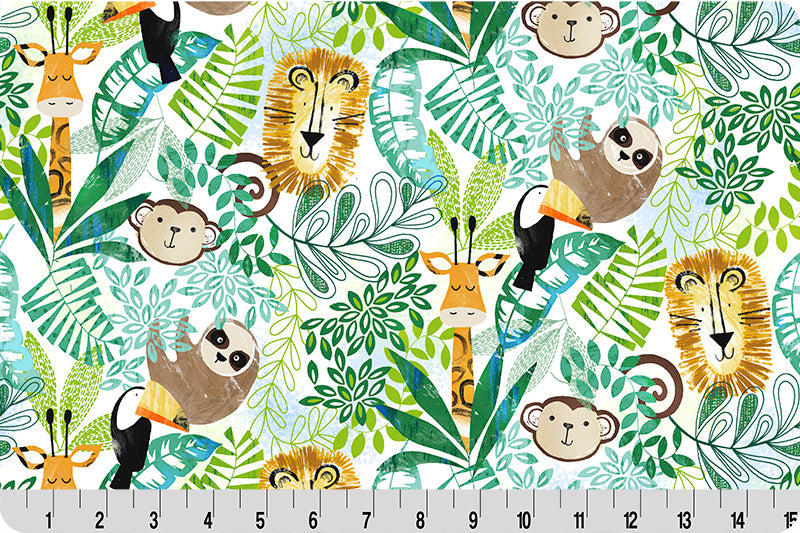 Cloud Cuddle Minky -JUNGLE BOOGIE Cloud Cuddle Multi Double Sided Minky From Shannon Fabrics (Copy)
