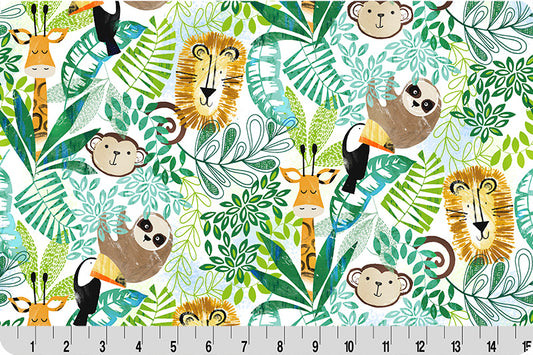 Cloud Cuddle Minky -JUNGLE BOOGIE Cloud Cuddle Multi Double Sided Minky From Shannon Fabrics (Copy)