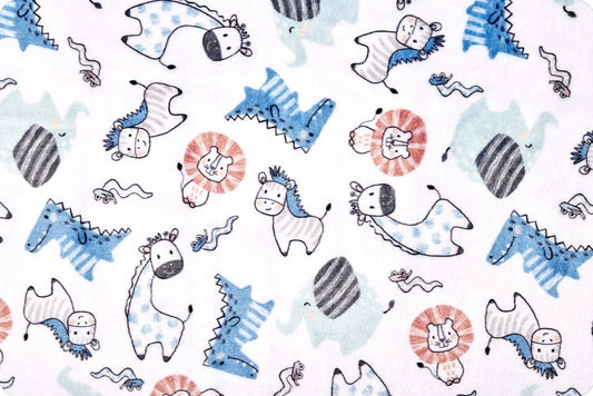 Cloud Cuddle Minky - Lets Get Wild Cloud Cuddle Multi Double Sided Minky From Shannon Fabrics