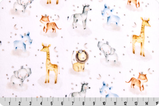 Cloud Cuddle Minky - Safari Lullaby Cloud Cuddle Snow Double Sided Minky From Shannon Fabrics
