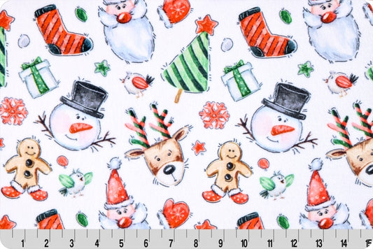 Cloud Cuddle Minky - DISCONTINUED- Santas Cloud Cuddle Multi Double Sided Minky From Shannon Fabrics