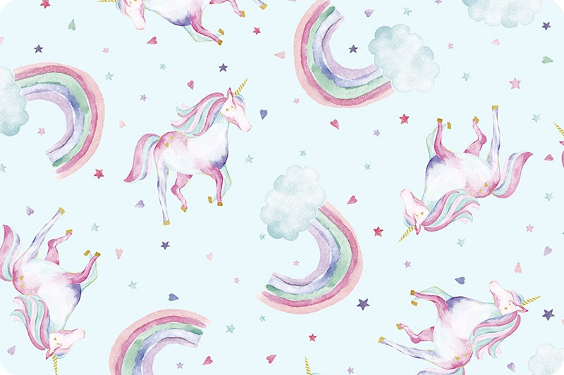 Cloud Cuddle Minky - Unicorn Dreams Cloud Cuddle Pale Blue Double Sided Minky From Shannon Fabrics