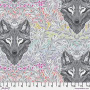 Tula Pink Grayworks  - Wolf of Pink Street in Fog