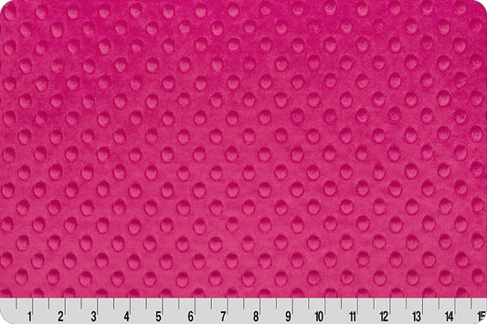 Fuchsia Cuddle Dimple Minky