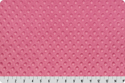 Hot Pink Cuddle Dimple Minky