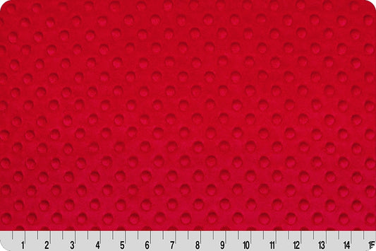 Red Cuddle Dimple Minky