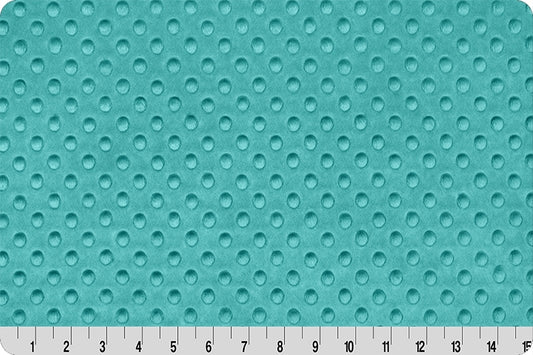 Teal Cuddle Dimple Minky