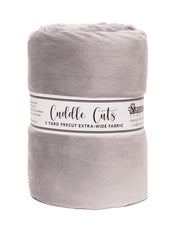 110" Extra Wide Minky - 3 Yard Cut of SILVER Smooth - 108"x110"