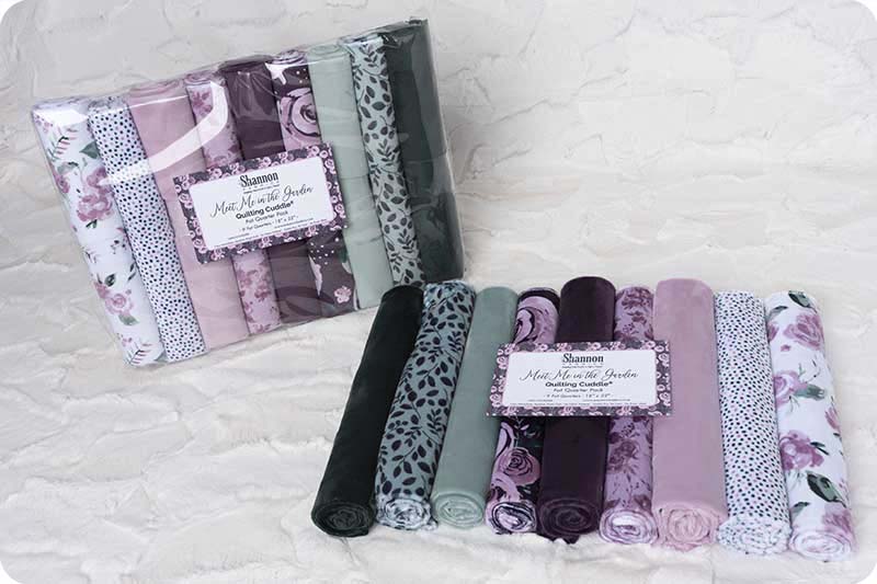 MINKY - Quilting Cuddle® Fat Quarter Pack Meet Me in the Garden