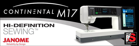 Janome Continental M17 Professional Sewing & Embroidery Combo Machine